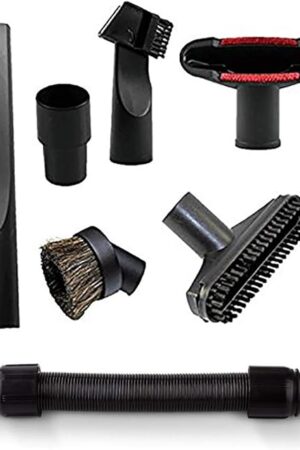 Vacuum Cleaner Attachments Flexible Extension Hose Brush Nozzle Crevice Tools for 1 1/4 inch Shop Vacuum Car Detailing Kit
