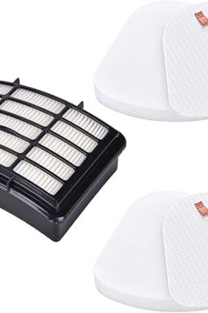 Vacuum Replacement Filter for Shark Navigator Lift-Away ZU503AMZ, NV350, NV351, NV352, NV355, NV356, NV357,NV358,NV360, UV540, UV440, 2 Pre-Felt + 1 Hepa Filter Replace Part #XFF350 & XHF350