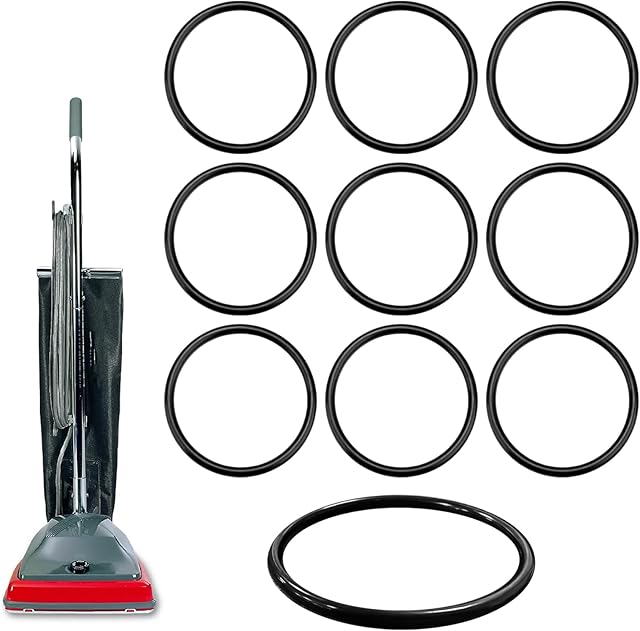 30563B Vacuum Belt for Sanitaire Eureka Commercial Upright Vacuum Cleaner, 66100 Round Vacuum Cleaner Belts for Sanitaire Eureka Style RD, SC679, SC684, SC688, SC886, SC887, SC888, SC899-10 Pack