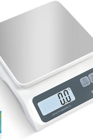 13lb/0.1g Precision Digital Food Scale - Meal Prep Kitchen Baking & Espresso Coffee - Gram Scale with Stainless Steel Platform & LCD Display