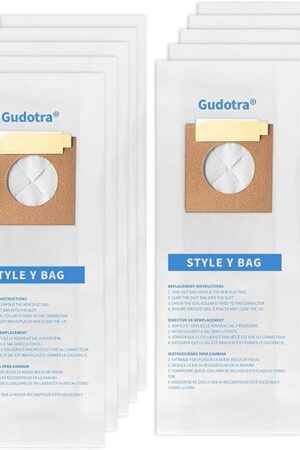 10 Packs of Replacement Type YZ Vacuum Bags Type Y Bag Compatible with Hoover WindTunnel Upright Style Y, Z, YZ Paper Bags Replace Part 4010100Y