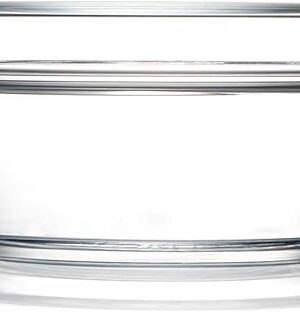 Clear Round Glass Casserole With Lid Glass Bakeware Easy Grab Baking Dish,Microwave, Oven, Freezer, and Dishwasher Safe (0.65L)