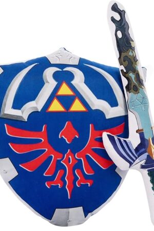 Cosplay Master Sword Hylian Shield Soft Wearable Throw Pillow 15.75 INCH
