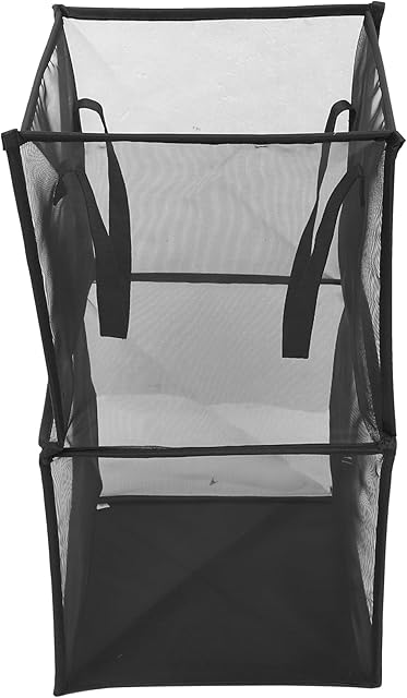 Collapsible Laundry Hamper with Comfortable Handles Mesh Clothes Basket for Home and Travel Breathable and Material Space-saving Design