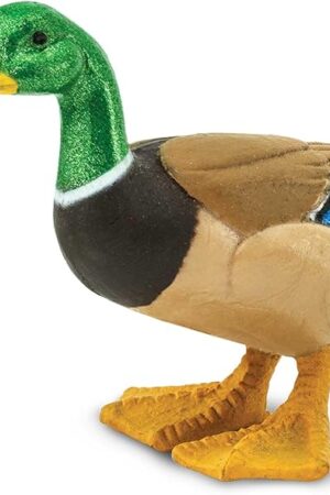 The Safari Ltd. Mallard Duck Figurine - Hand-Painted, Realistic 3" Model Figure - Fun Educational Toy for Boys, Girls & Kids Ages 3+