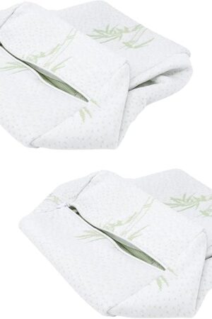 2-Pack Replacement Knee Pillow Covers - Washable Replacement Leg Pillowcase - Cooling Breathable Soft Leg Pillowcases - Replacement Covers for Knee Pillows - Universal Fit