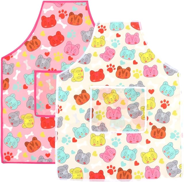 The Art Smock Painting Apron Colorful Waterproof Artist Smock Artist Painting Aprons with Long Sleeve