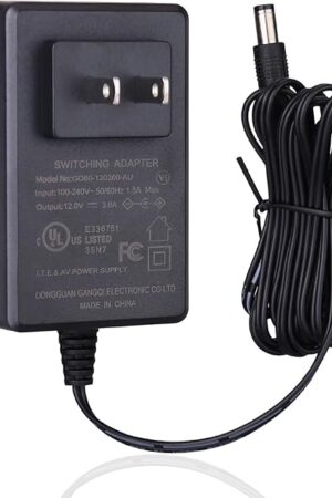 YUNBO 12V 3A Power Supply UL Listed Adapter, AC 100-240V to DC 12 Volt Max 36W Transformers with 5.5x2.1mm Connector for LED Light Strips,Security Camera System