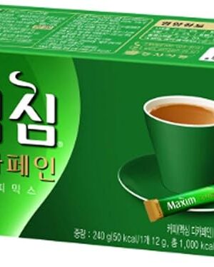 DONG SEO Maxim Decaf Instant Coffee Mix 20 Sticks 12g x 20T (240g), green