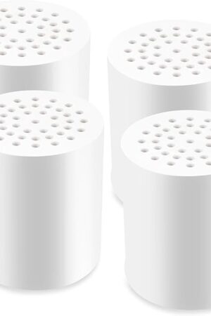 4 Pack 20 Stage Shower Head Filter, Shower Filter Replacement Cartridge for Hard Water, Universally Compatible With Any Similar Design, High Output, Clean and Softener Water