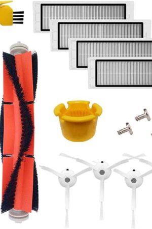 Accessory Kit for Xiaomi Mi Robot Roborock E4 S5 S6 E25 E20 E35 s50 s51 Xiaomi Mijia Robotic Vacuum Replacement Parts 10 Pcs Pack of Main Brush & Side Brush & Filter