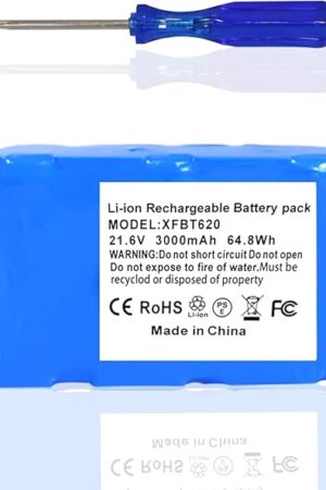 3000mah Replacement for Shark XFBT620 Battery Compatible with Shark IZ140 IZ140C IX141H IX142 IZ141C IX141 IX142 UZ145 IZ140C Cordless Vacuum Cleaner,Li-Ion 21.6V Battery