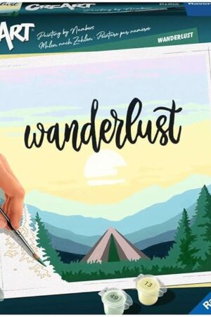 The Ravensburger Wanderlust Paint by Numbers Kit for Adults - 20269 - Painting Arts and Crafts for Ages 12 and Up