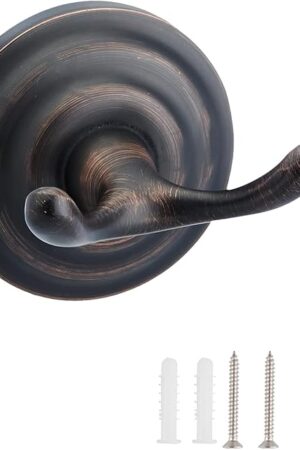 Amazon Basics Oil Rubbed Bronze Zinc Towel and Robe Hook