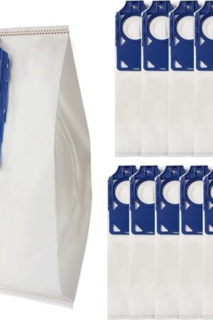 10Pack R30D HEPA Vacuum Bags Compatible with Riccar Brilliance R30D, R30P, R30PET & Simplicity Synchrony S30D, S30P, S30PET Upright Vacuums Cleaner, Part RNHC-6/SNH-6