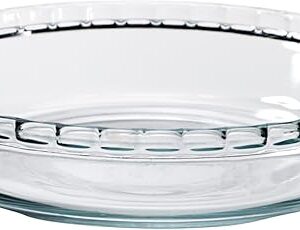 Anchor Hocking Oven Basics 9.5-Inch Deep Pie Plate, Clear, 1 Piece