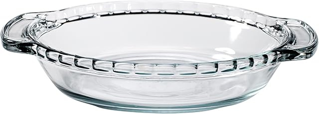 Anchor Hocking Oven Basics 9.5-Inch Deep Pie Plate, Clear, 1 Piece