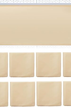 8 Pcs Fluorescent Light Covers for Ceiling Lights Classroom, Magnetic Light Filters, Fluorescent Light Diffuser Covers for Office, Hospitals, Home 4 x 2 Feet (warm yellow)