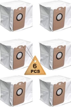 6 Pack Leakproof Dedicated Large Capacity Dust Bags For iHome AutoVac Nova Vacuum Bags, For Proscenic M7 Pro Vacuum Cleaner Accessory
