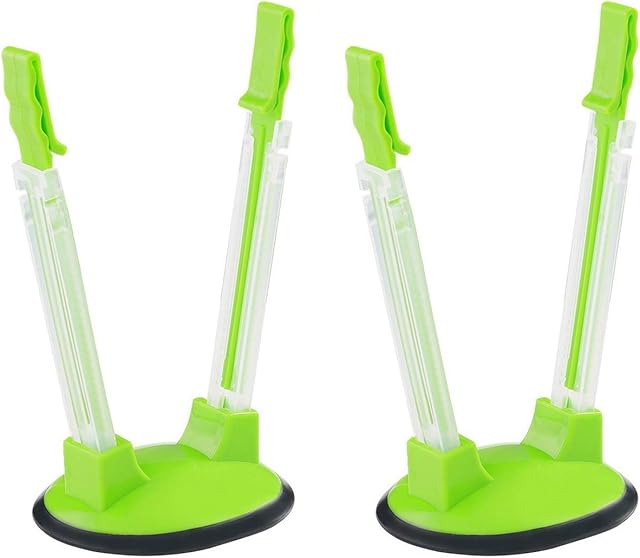 Baggy Rack-Pack of 2 Bag Holder for Plastic Bags, Plastic bag bracket, No-hands Food Storage Bag Holders