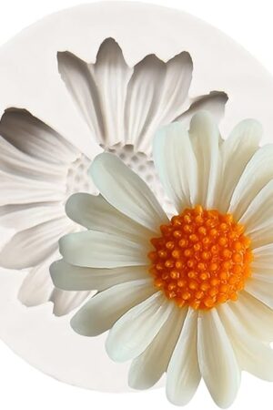 Chrysanthemum Flower Silicone Mold Daisy Flower Fondant Cake Molds For Cake Decoration Cupcake Topper Candy Chocolate Sugar Craft Polymer Clay Gum Paste