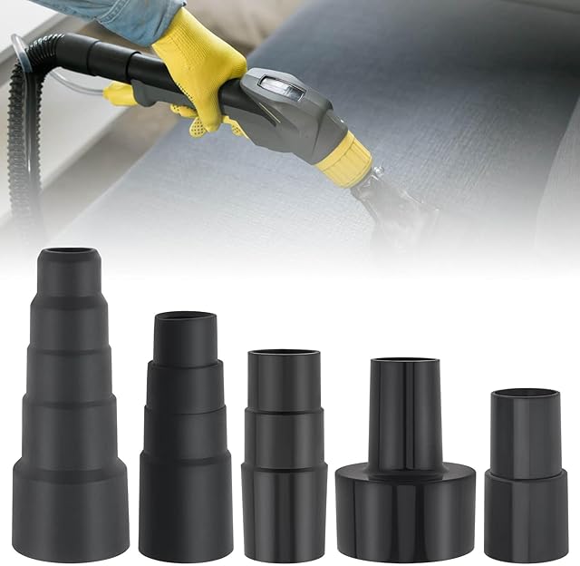Vacuum Hose Adapters 5Pcs, Universal Hose Adapters 1-3/8 inch to 1-1/4 inch Vacuum Connector Attachment for Shop Vacuum, 1-1/2 inch to 1-3/8" to 1-1/4", 1 inch to 1-1/8 inch to 1-3/8" to 1-5/8 inch