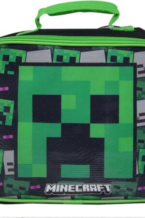 Bioworld Minecraft Rectangle Lunch Bag- LXY5FH3MNC