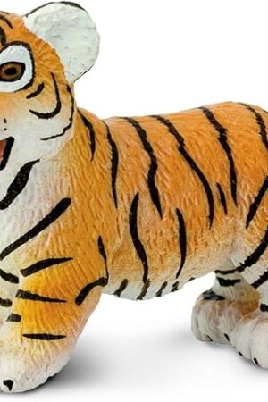 The Safari Ltd. Bengal Tiger Cub Figurine - Lifelike 2.6" Hand-Painted Wildlife Figure - Educational Toy for Boys, Girls & Kids Ages 1+