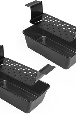 2-Pack Premium 5-Layer PTFE Non-Stick Meat Loaf Pan Set with Drip Trays | Easy Release | Oven-Safe 2-Piece Loaf Pans for Healthy Cooking, Easy to Clean