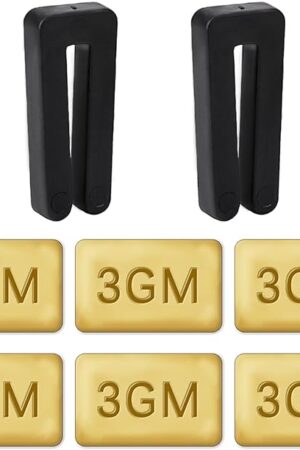 8PCS Ceiling Fan Blade Balancing Kit Including Fan Balancing Clips and 6pcs Metal Self-Adhesive 3G Weight Practical Fan Balance Kit for Ceiling Fan Weight Balancing 2pcs