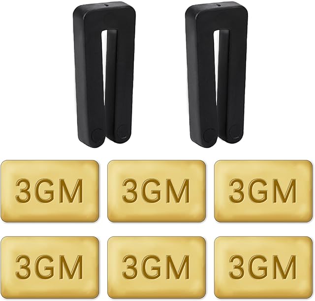 8PCS Ceiling Fan Blade Balancing Kit Including Fan Balancing Clips and 6pcs Metal Self-Adhesive 3G Weight Practical Fan Balance Kit for Ceiling Fan Weight Balancing 2pcs