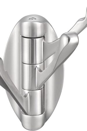 Angle Simple Metal Wall Towel Hook, Brushed Nickel