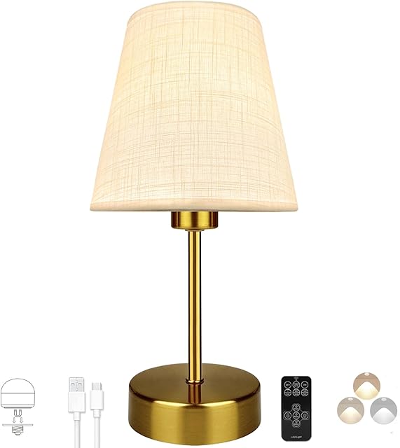 BLUEYE Table Lamp with White Shade