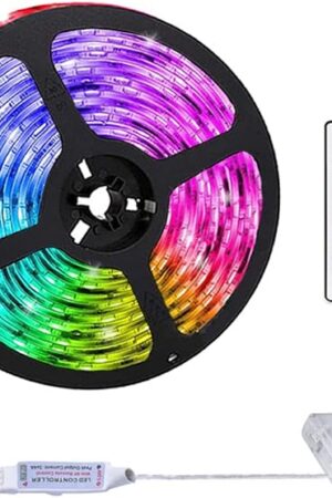 2m/6.6FT Battery Powered Led Strip Lights, LED Strip with 24 Keys Remote Control, RGB Led Rope Lights for Party and DIY Decoration