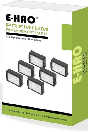 6 Pack Vacuum HEPA Filters Replacement for iRobot Roomba i & j & e Series, Vacuum Filter Accessories Parts for i1+/i2+/i3+/i4+/i5+/i6+/i7+/i8+/j5+/j6+/j7+/j8+/j9+/e5/e6/e7