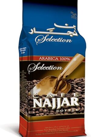 Café Najjar, Turkish Coffee, 450gr , 100% Arabica Coffee Beans, Ground Coffee, Dark Roast, Lebanese Coffee, Arabic Coffee, Coffee Beverages, Works with Turkish Coffee Machine.