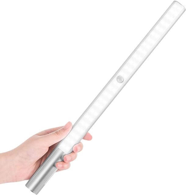 BLS LED Closet Light, T401 Super Bright Wireless Under Cabinet Lighting | Motion Sensor Light | Large 4500mAh Rechargeable Battery Powered | 6000K White Glow | 180 Days Battery Time