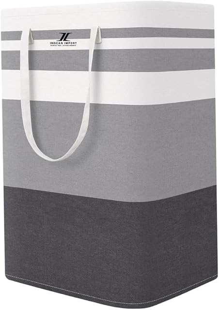 75L Laundry Basket | Medium Capacity Storage Hamper for Clothes | Waterproof & Foldable with Durable Handles | Ideal for Home, Bedroom, Bathroom & Laundry.