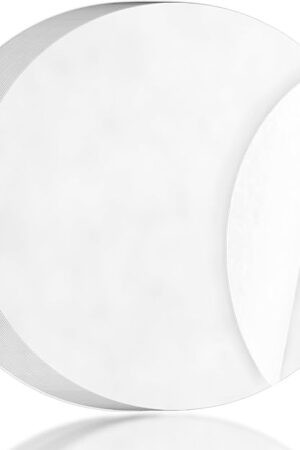 100Pcs 9 IN Round Parchment Paper,Non Stick Parchment Paper for Baking,Air Fryer Liners,Suitable for Baking Cakes Pring Plates Ovens and Barbecues Tortilla Press(White)