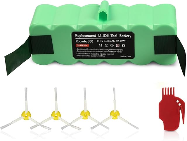 POWTREE Upgraded 6400mAh Lithium?Not Ni-MH】 Roomba 980 Battery for Roomba R3 500-900 Series 500 510 520 530 540 550 560 570 580 600 610 630 650 660 700 760 780 800 870 880 900 980
