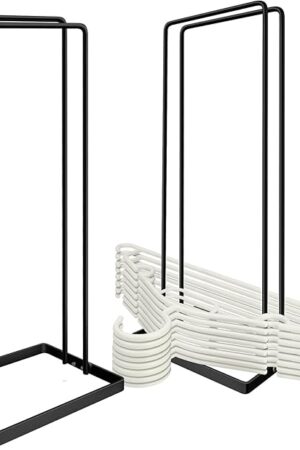 2 Pack Hanger Organizer,Clothes Hanger Stacker for Closet Laundry Room，Can accommodate 110 Wire Hangers，Hanger Storage That fits Hangers