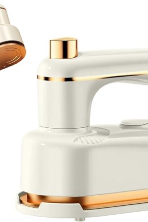 2025 New Vacuum Steamer for Clothes, Handheld Travel Steam Iron Portable Steamer Continuous Steam & Dry Ironing, Rapid Heating Portable Hand Steamers for Home Travel (White)