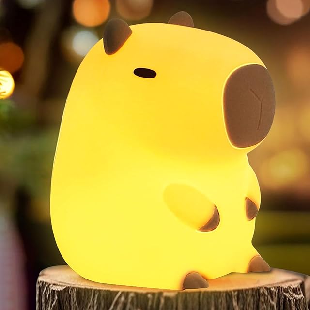 Cute Capybara Night Light LED Novelty Animal Night Lamp