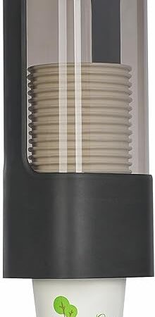 Cup Dispenser, Wall Mounted Cup Holder for 3oz-5oz Disposable Cups, Pull-Type Paper Cup Dispenser for Water Cooler with Adhesive/Screw Mount for Office, Hospital, Bathroom