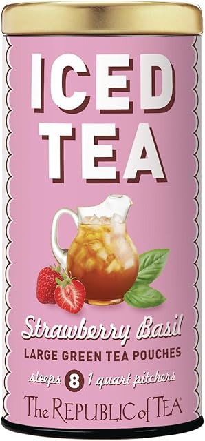 The Republic of Tea Strawberry Basil Green Tea, 8-ct