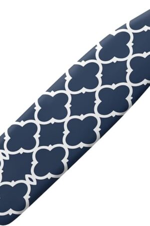 Blue Ironing Board Cover Standard Size Iron Board Cover 15x54 Extra Thick Iron Table Covers with Hook and Loop Fastener Strap