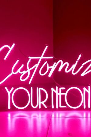 Custom Neon Signs, Neon Sign Customizable for Wall Decor, Personalized Neon Sign for Wedding Birthday Party Bedroom Bar Salon Business Shop Name Logo Lights Sign