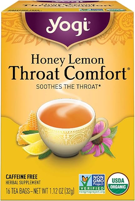 Yogi Tea, Honey Lemon Throat Comfort, 16 Count