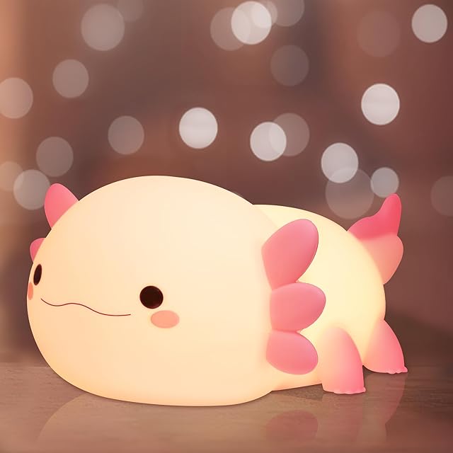 Ammonite Axolotl Night Light LED Silicone