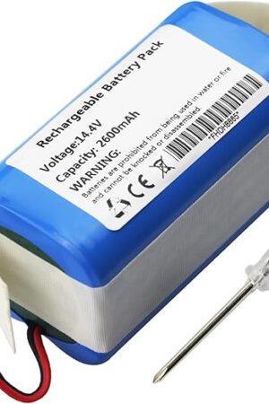 ZTHY Replacement Vacuum Battery Compatible with Ionvac SmartClean 2000 Robovac 7687 7688, Ionvac SmartClean V4 7997 Robot Vacuum Cleaner CMICR18650F8M7-4S1P 14.4V 2600mAh